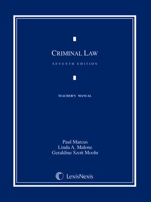 cover image of Criminal Law